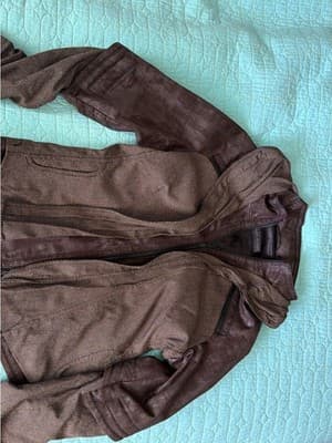 Beate Heymann Streetcouture Jacket Brown Faux Leather Bronze US 8 EU 38 - Thumbnail 2