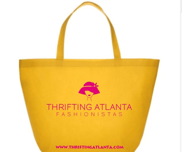 Thrifting Atlanta Yellow Tote Bag (Pick-Up) - Image 1