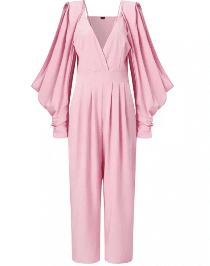 Nichole Lynel Pink Jumpsuit Size Large - Thumbnail 3