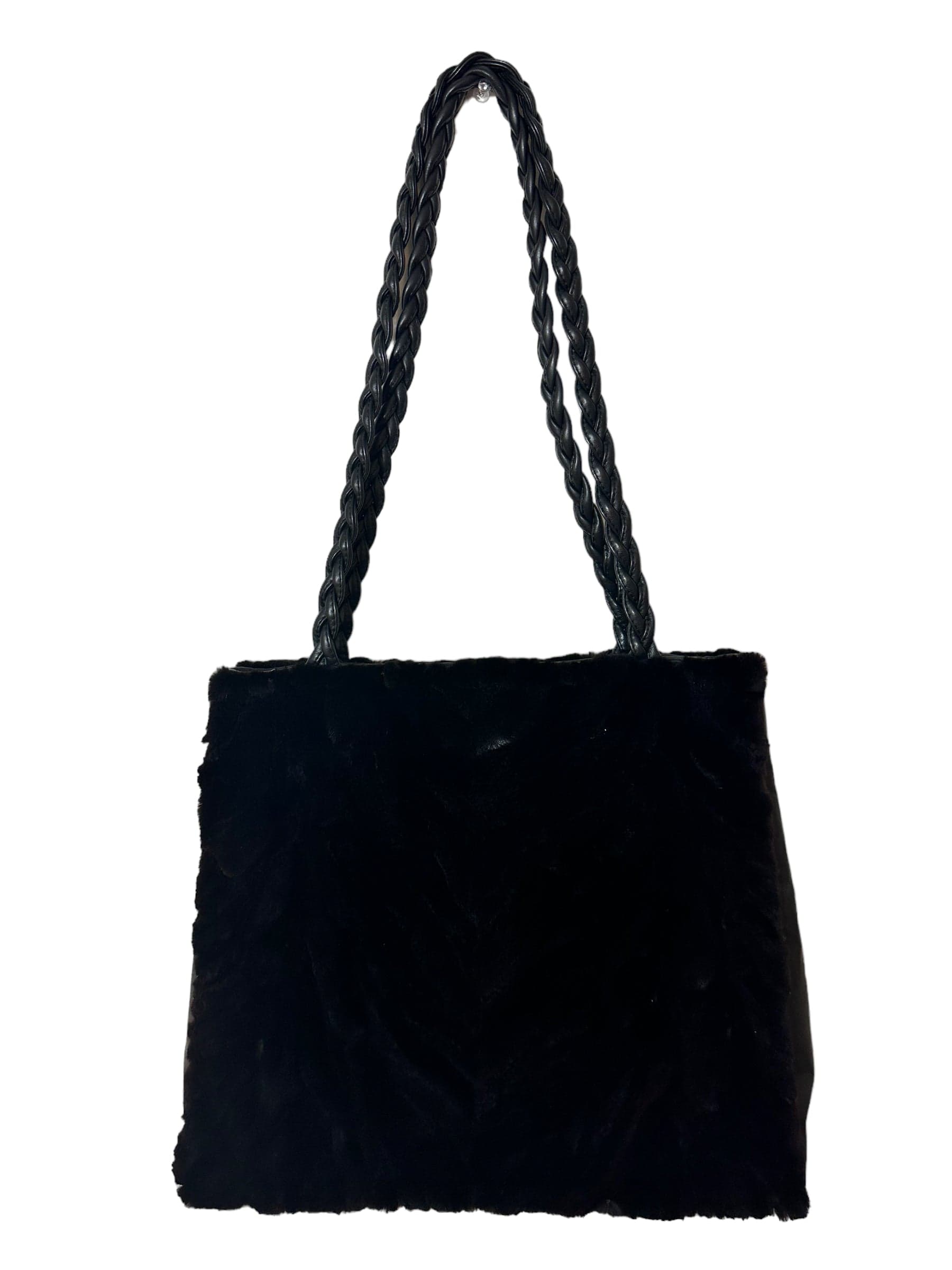Broms Fur & Fashions Black Mink Shoulder Bag - Image 1