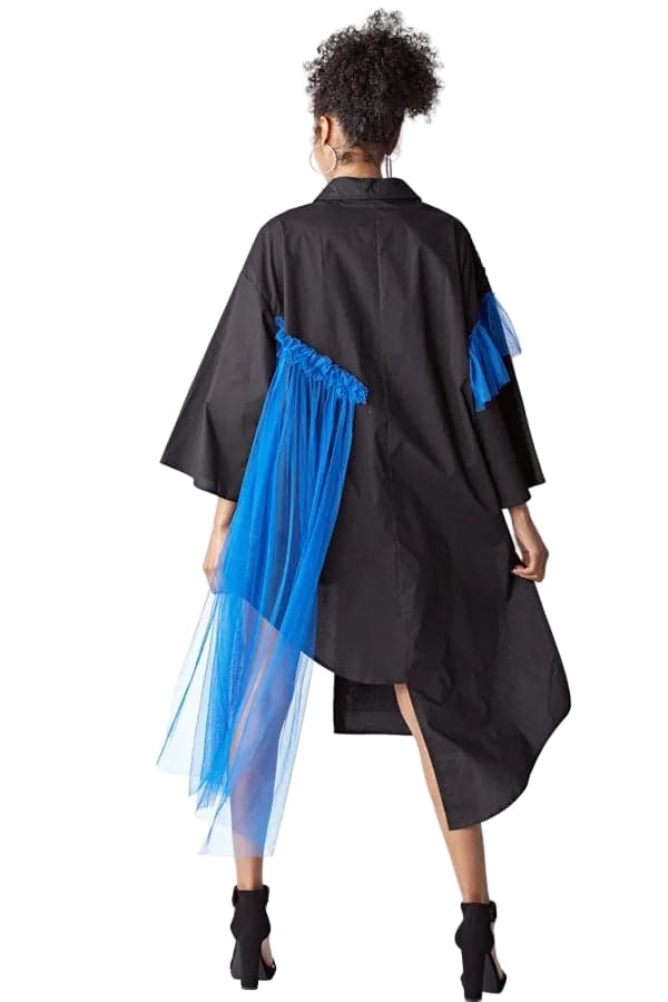 TOV Los Angeles Asymmetrical Shirt Dress Size 44 (US 14) - Thumbnail 4