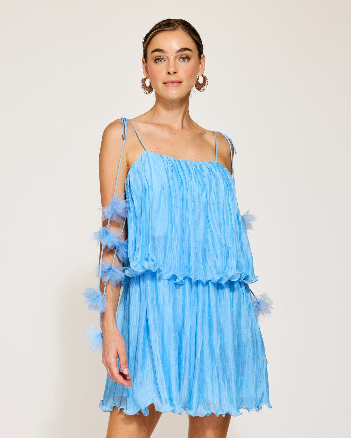 Line & Dot Blue Chara Mini Dress Size Small - Small - Image 1