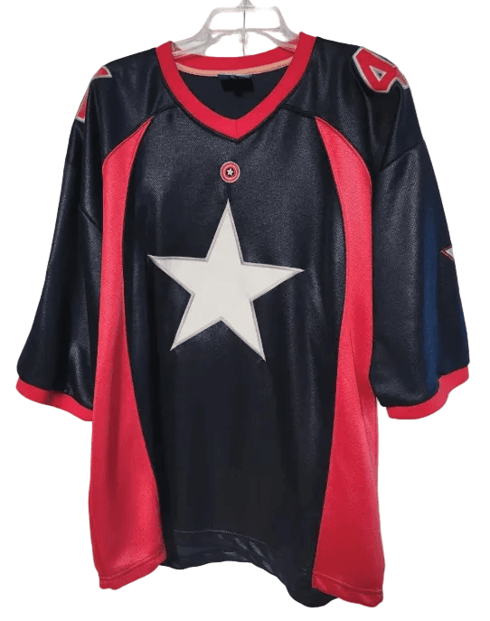 Captain America Marvel Comics Football Jersey Size 2XL - Image 1