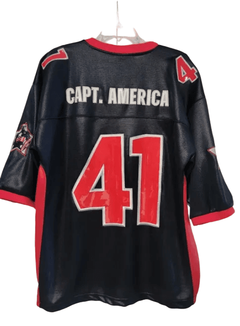 Captain America Marvel Comics Football Jersey Size 2XL - Thumbnail 3