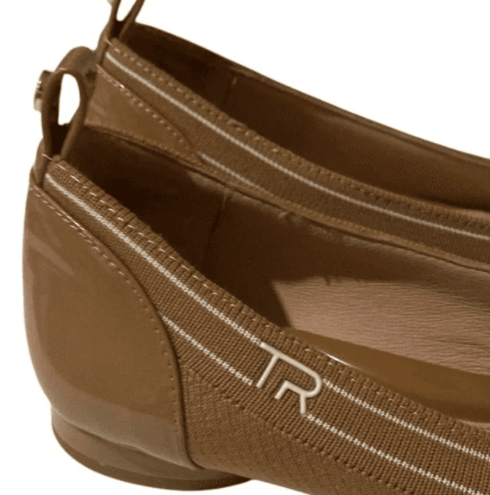 Taryn Rose Knit & Leather Cap-Toe Pamela Flats Size 9 - Thumbnail 3