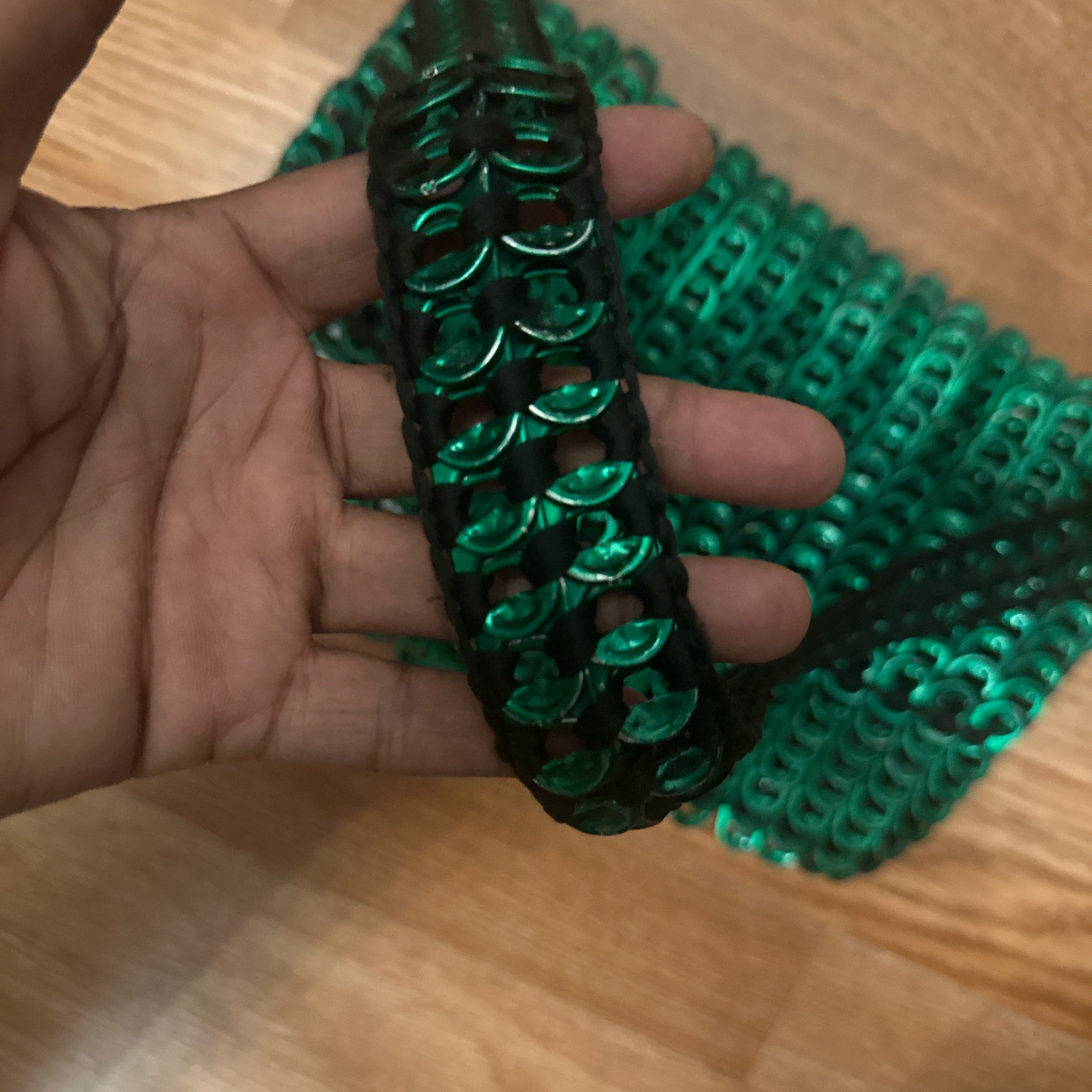 Handmade Crocheted Soda Pop Top Handbag - Thumbnail 3