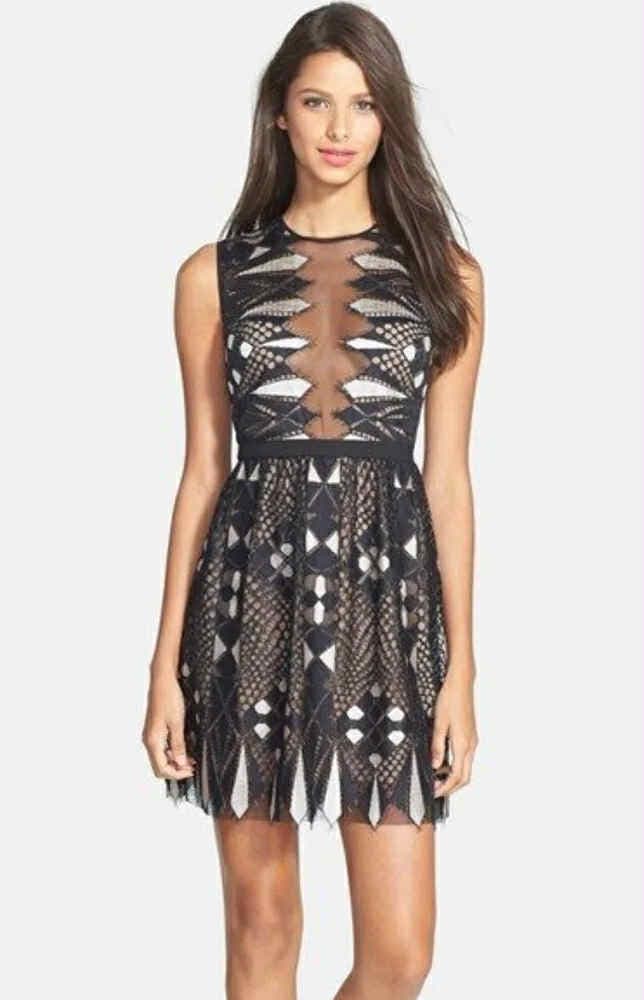 BCBGMAXAZRIA Kailey Sleeveless A-Line Dress Size 10 - Image 1