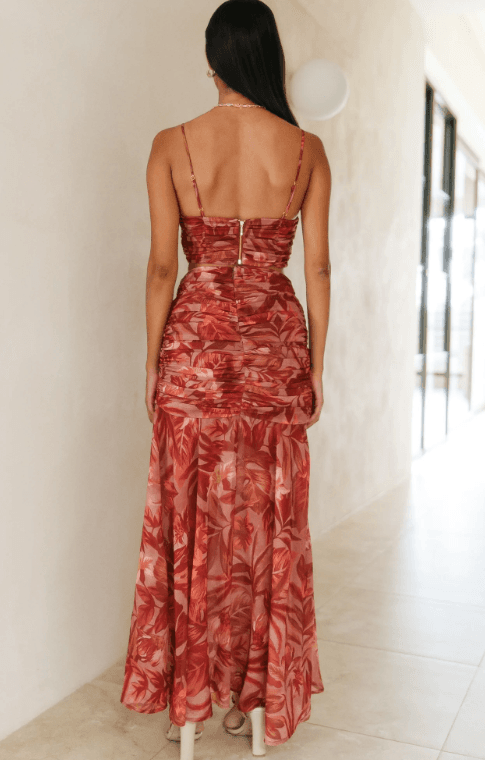 Runway the Label Capricorn Maxi Skirt Rust Size XSmall - XSmall - Thumbnail 3