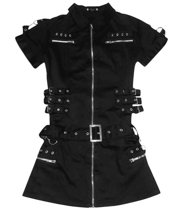 Hearts & Roses Black Hearts & Roses Zipper Dress Size 14 - Image 1