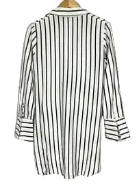 Essue Black White Striped Dress Size Small - Small - Thumbnail 2