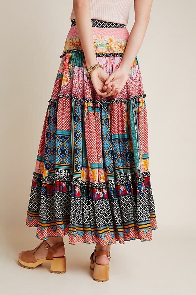 Anthropologie Bhanuni by Jyoti Boho Skirt Size 20W - Thumbnail 3