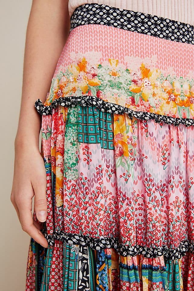 Anthropologie Bhanuni by Jyoti Boho Skirt Size 20W - Thumbnail 2