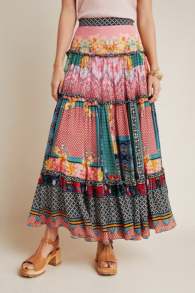 Anthropologie Bhanuni by Jyoti Boho Skirt Size 20W - Image 1
