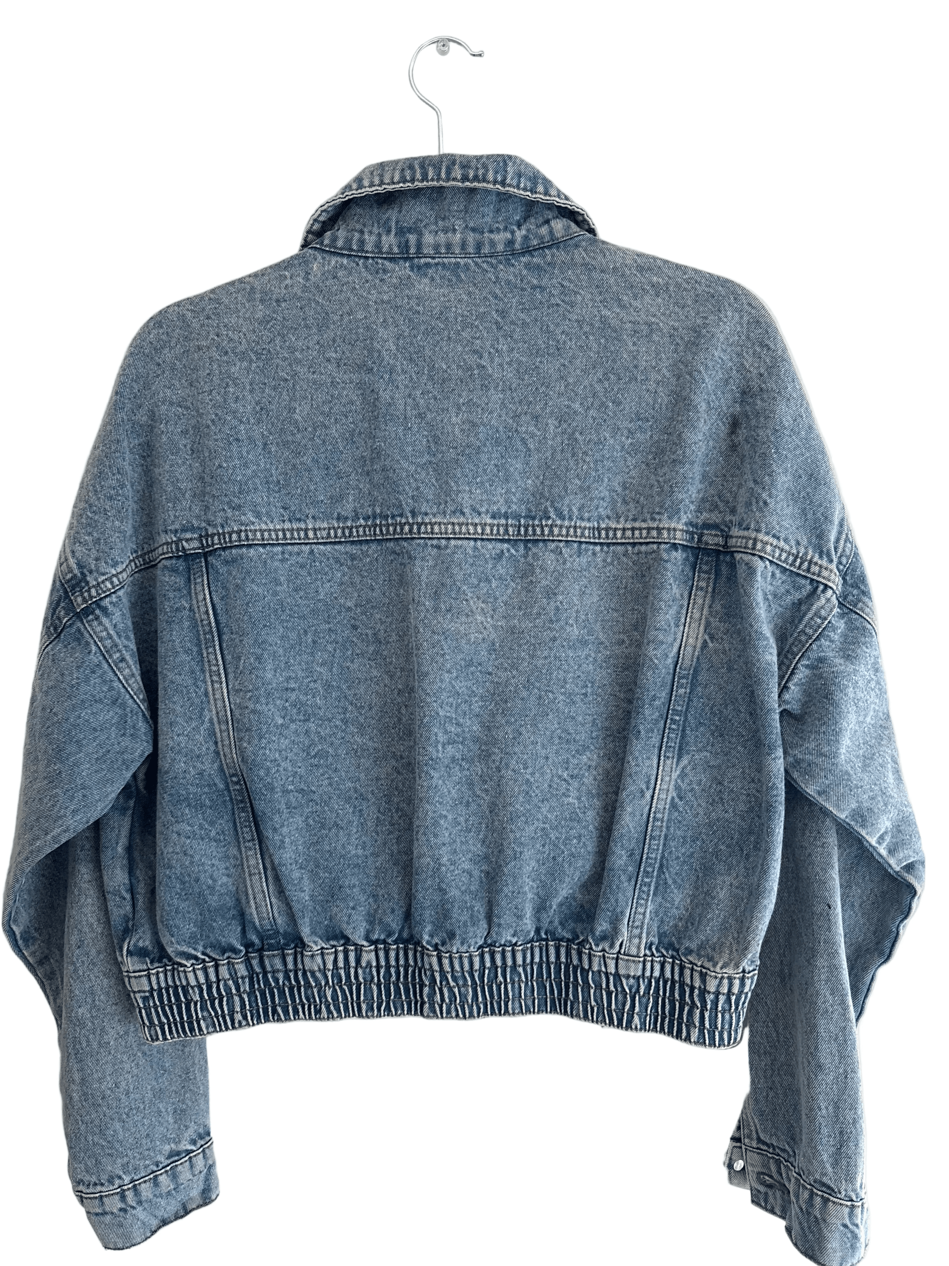 Upcycled Denim Jacket Size Small/Medium - Thumbnail 2