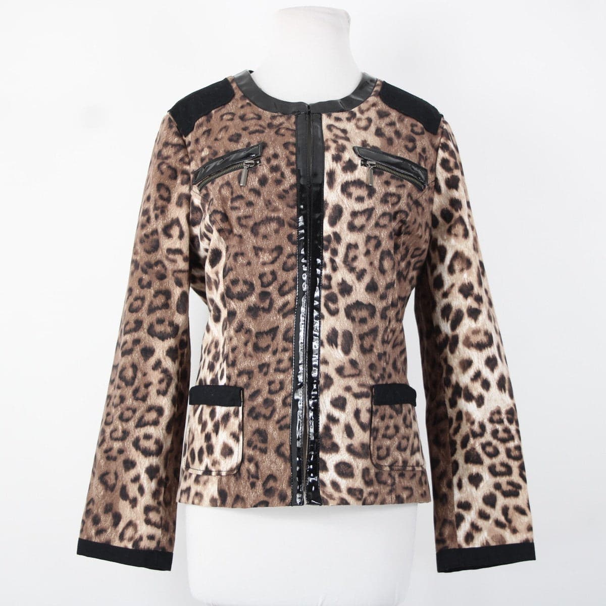 Chicos Animal Print Jacket Blazer Size 1 (US Small) - Image 1