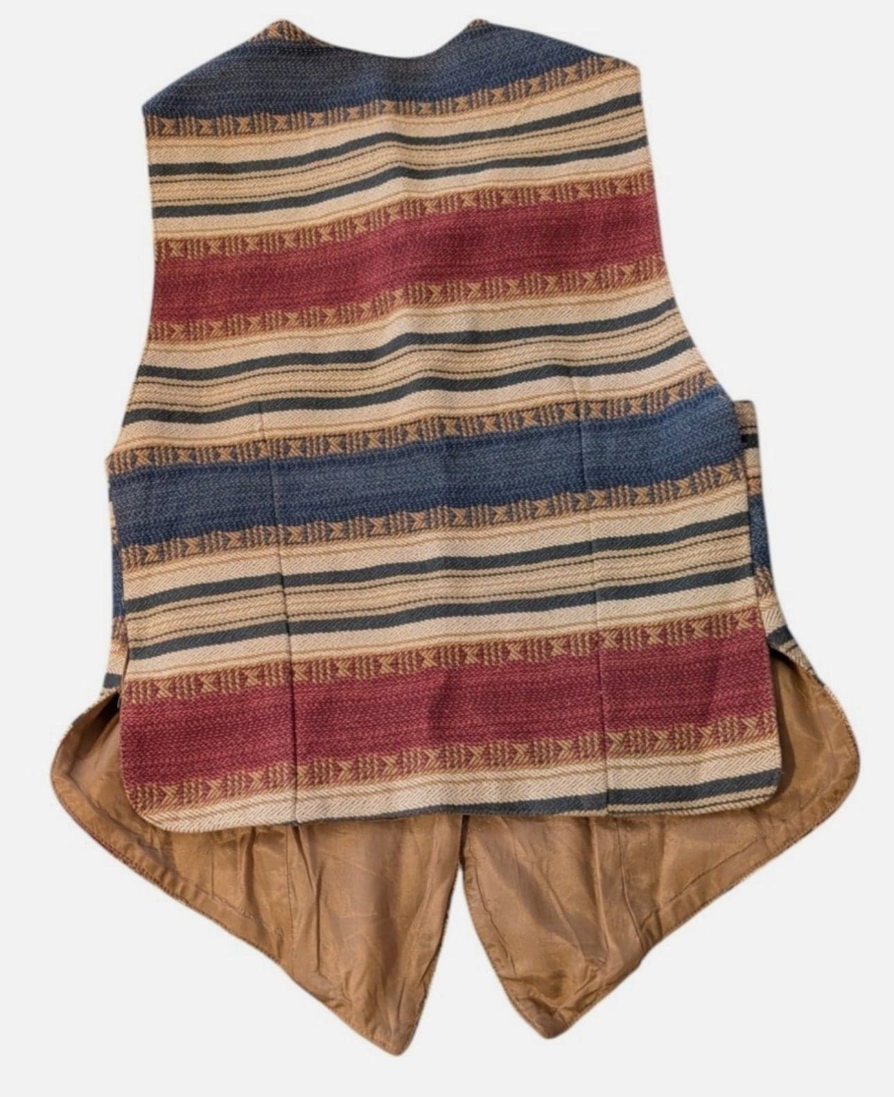 No 4 EXP Jeans Express Tricot Southwestern Style Tapestry Vest Size Small - Thumbnail 3