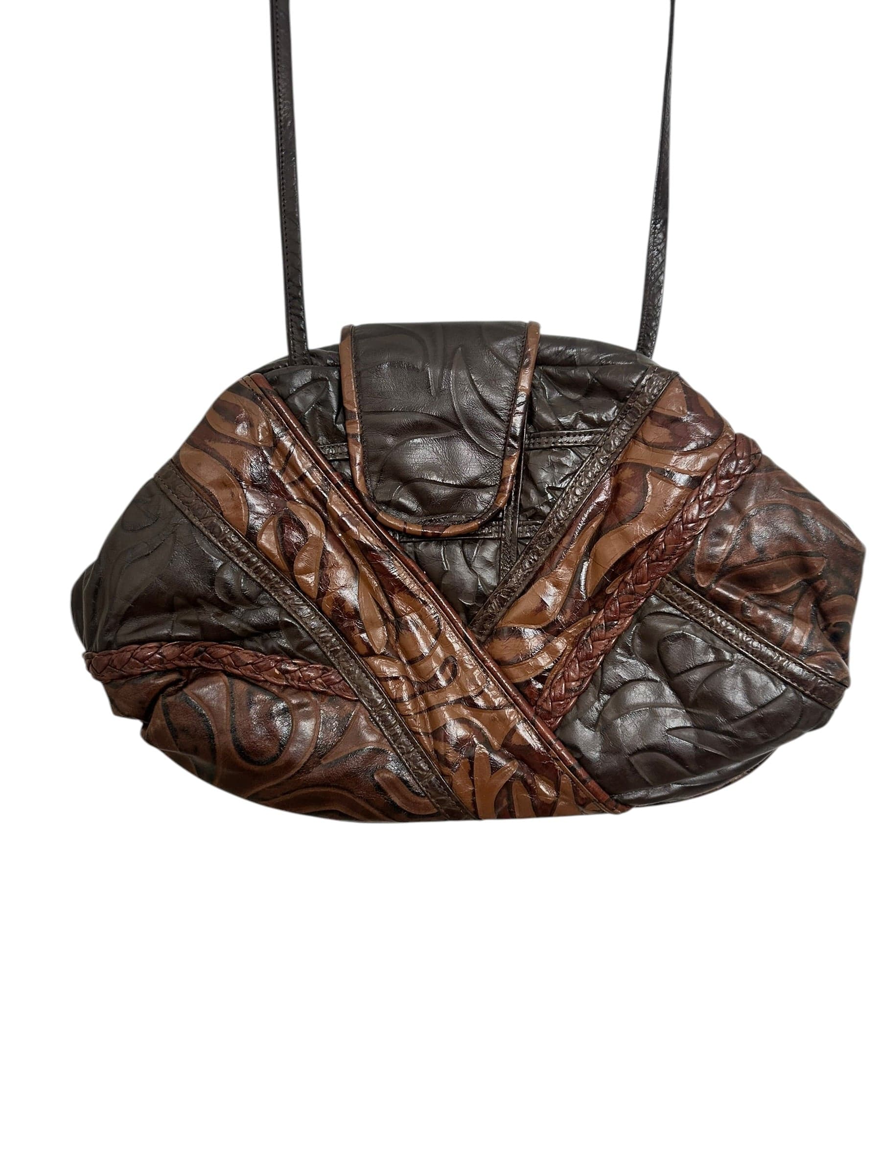 Brown Patchwork Purse - Thumbnail 2