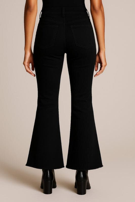 Midnight Rodeo Bell Bottom Jean - BLACK- LONG INSEAM 34" / 9 - Thumbnail 2