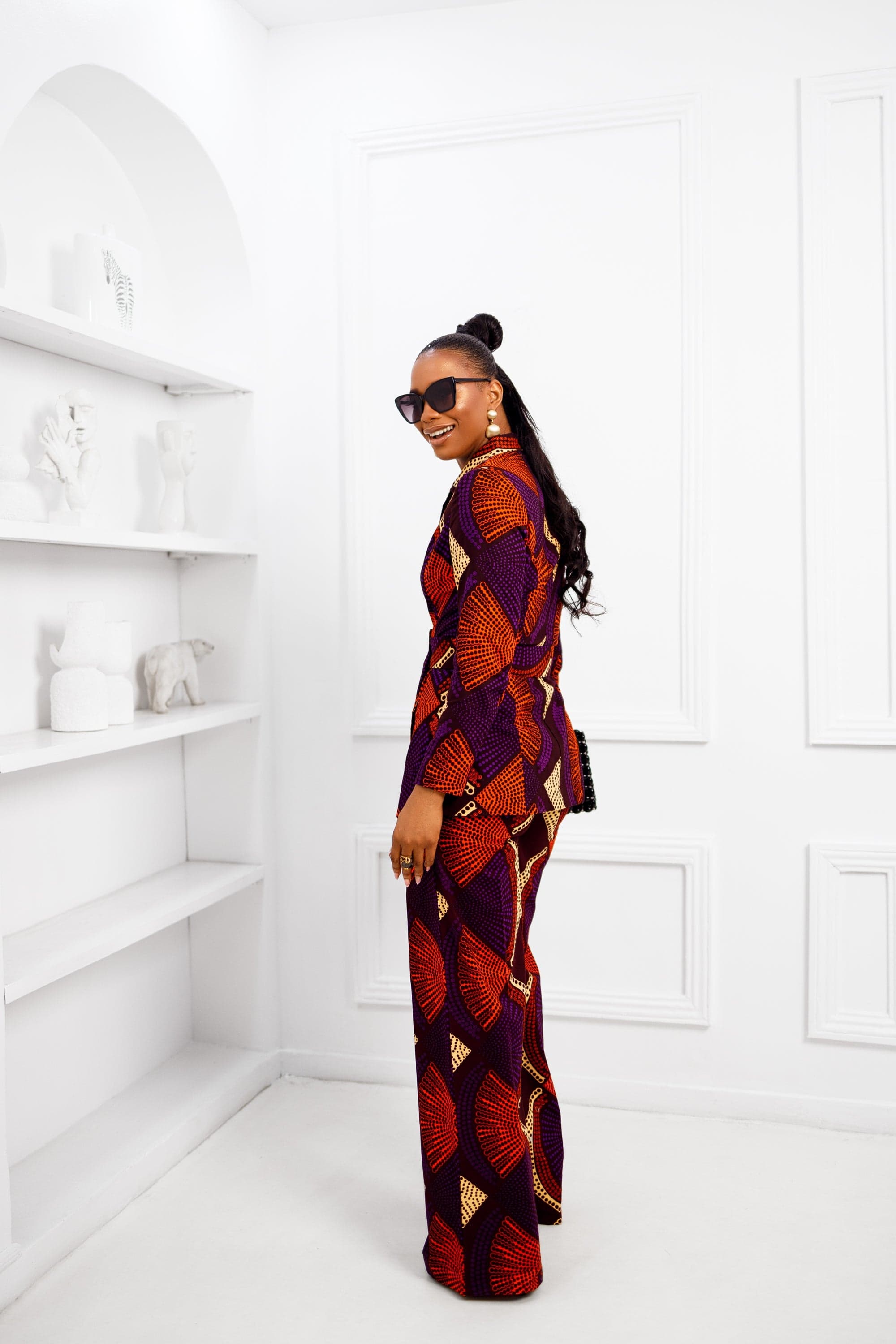 ZYLA AFRICAN PRINT SUIT SET - 3X-LARGE - Thumbnail 6