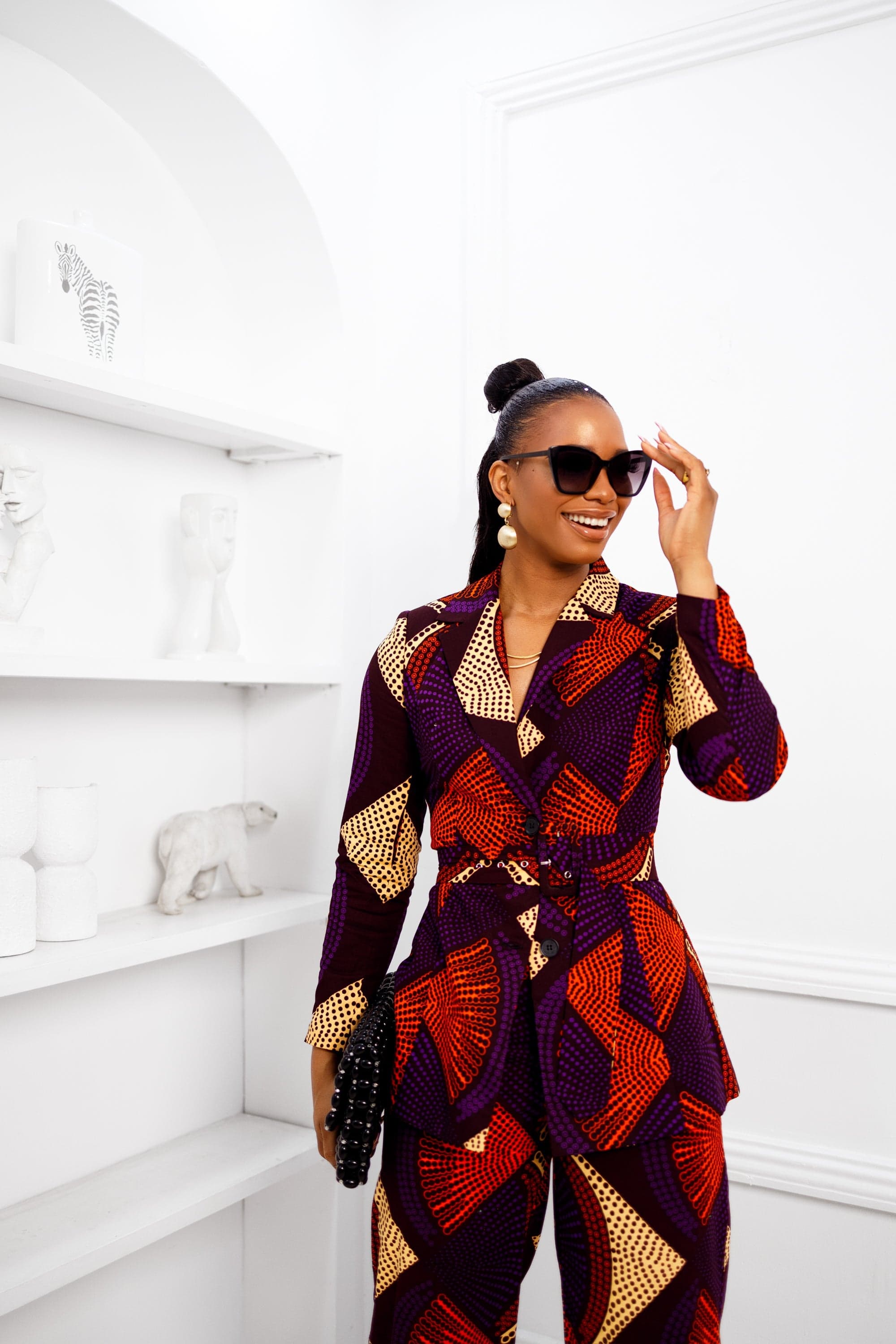 ZYLA AFRICAN PRINT SUIT SET - 3X-LARGE - Thumbnail 3