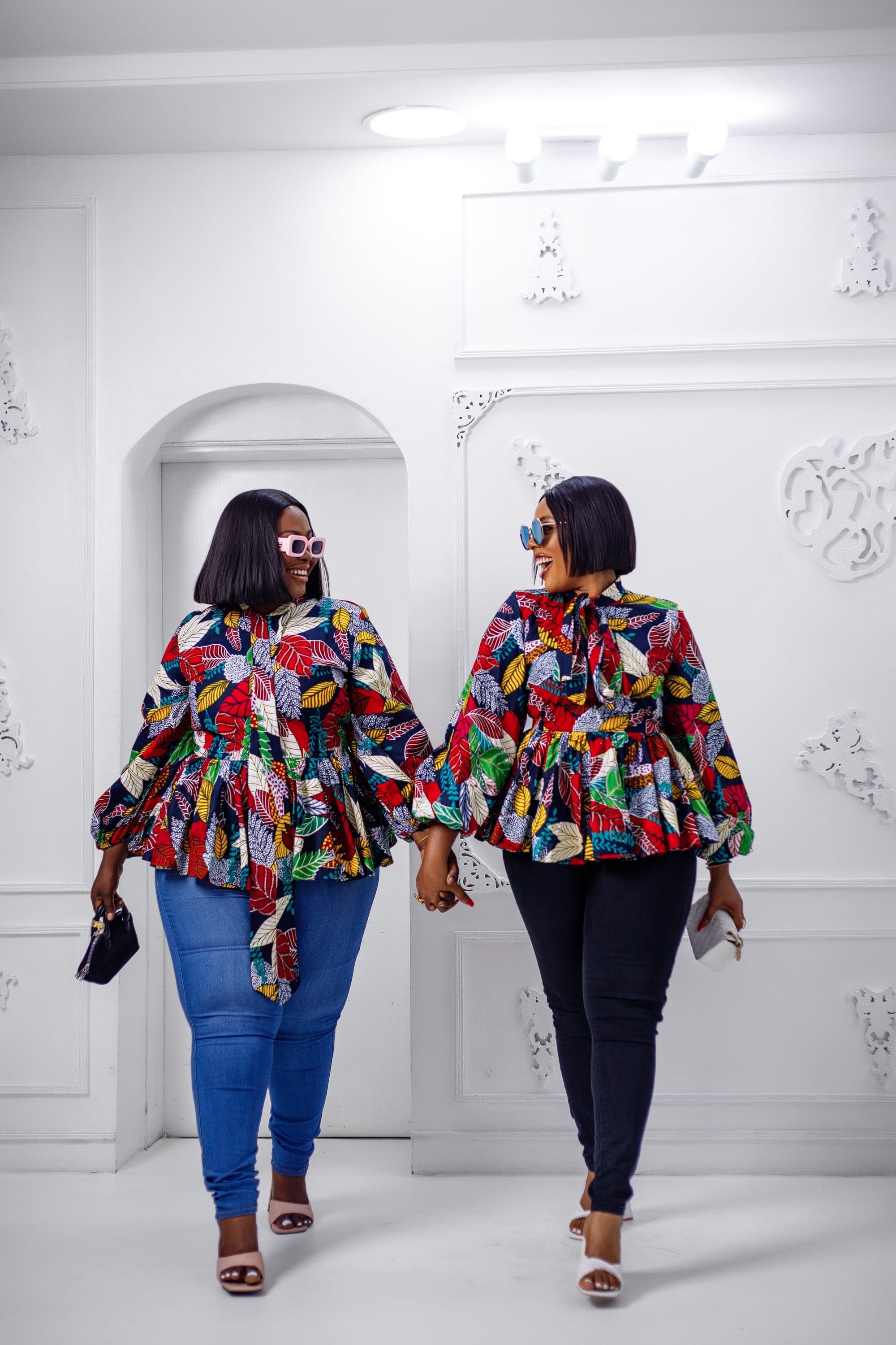 BIBI AFRICAN PRINT PUFF SLEEVE TOP [MULTICOLOR] - 3X-LARGE - Thumbnail 2