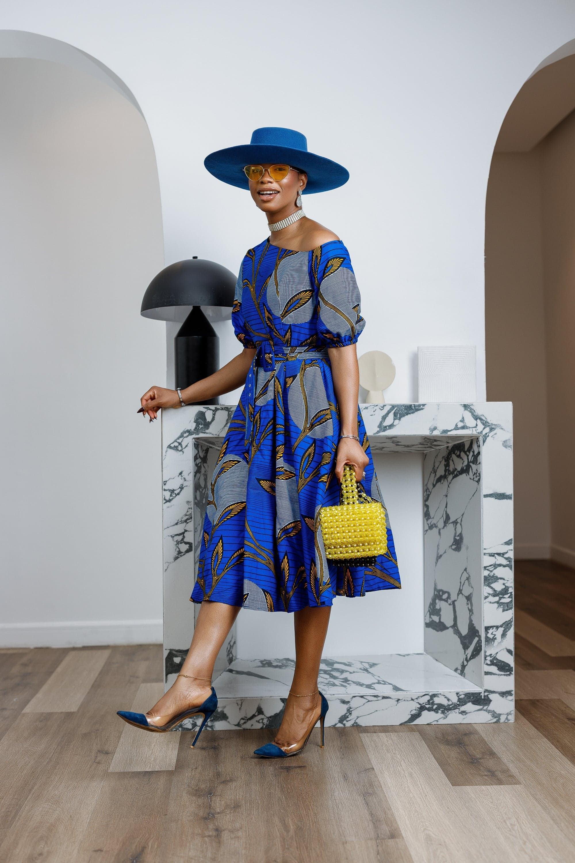 ROLU AFRICAN PRINT OFF SHOULDER DRESS----FINAL SALE - 3X-LARGE - Thumbnail 3