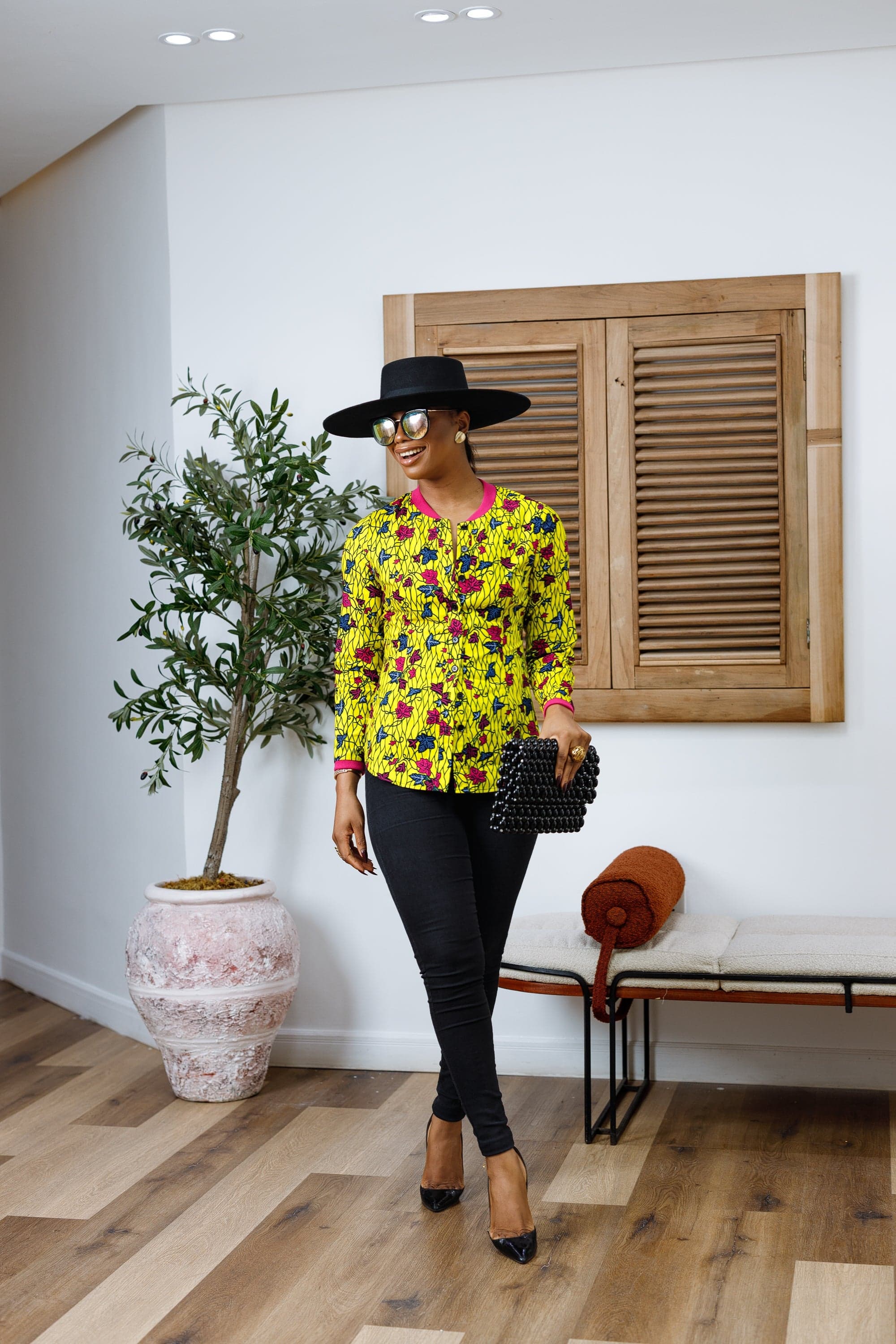 DAMINI AFRICAN PRINT POLO SHIRT----FINAL SALE - 1X-LARGE - Thumbnail 2