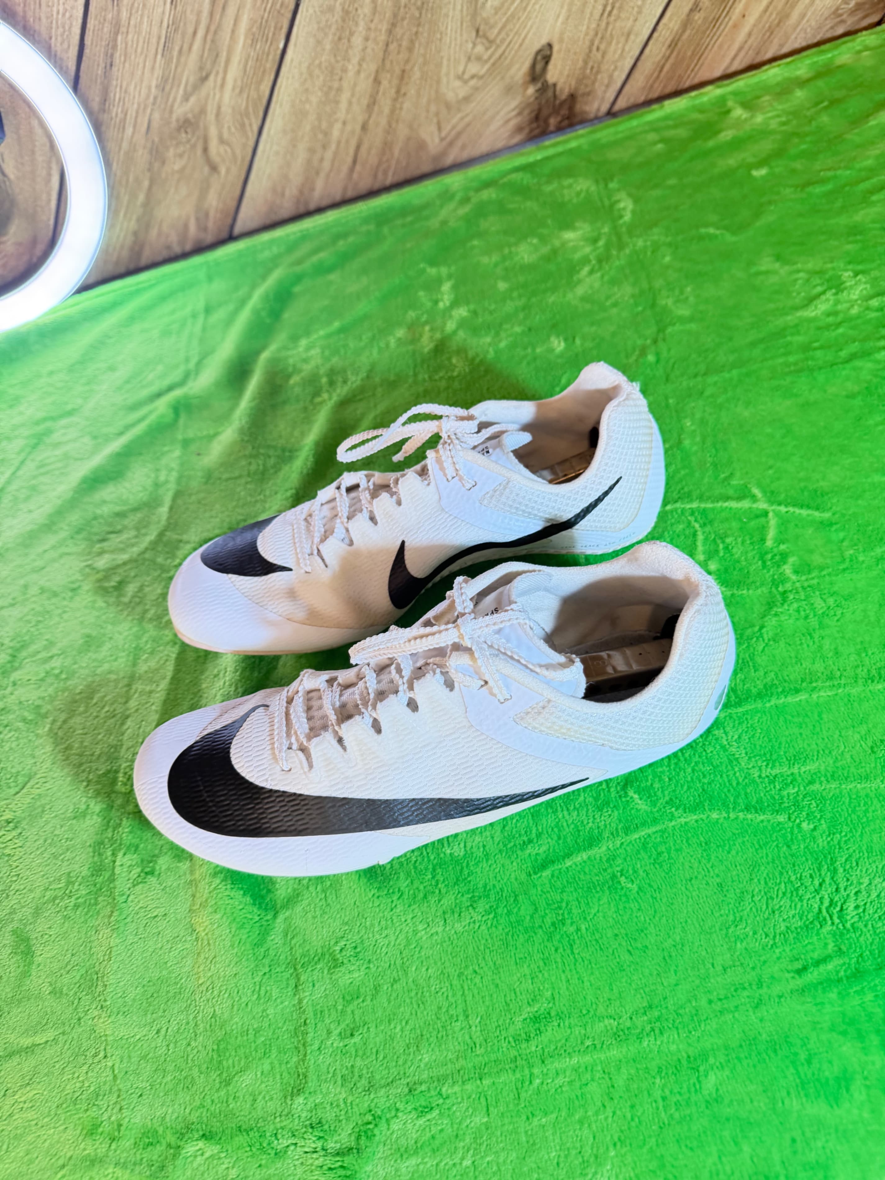 Nike Rival Sprint Track Field Spikes Mens 7.5 White Black DC8753-100 Sprinting - Thumbnail 4