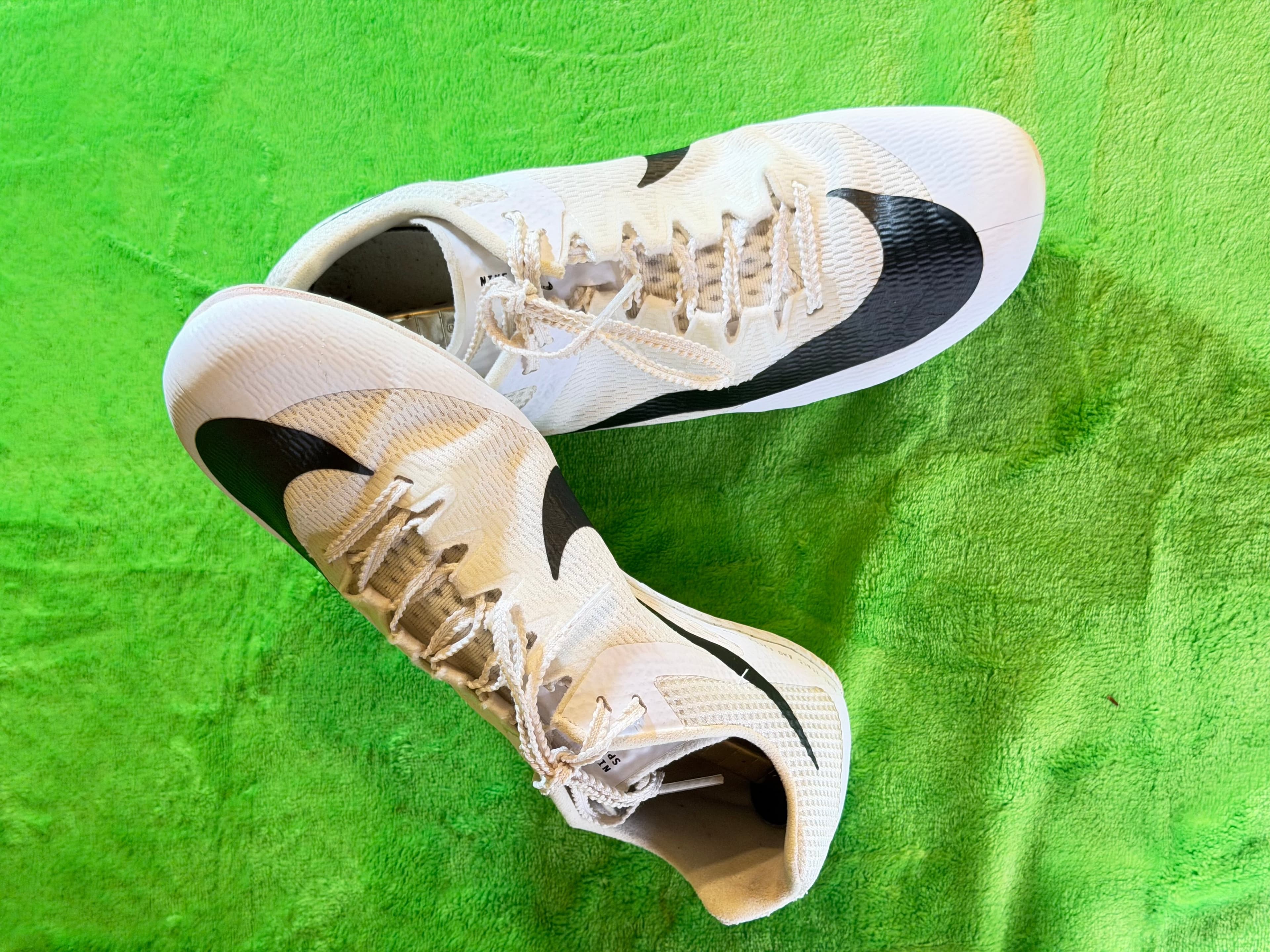 Nike Rival Sprint Track Field Spikes Mens 7.5 White Black DC8753-100 Sprinting - Image 1