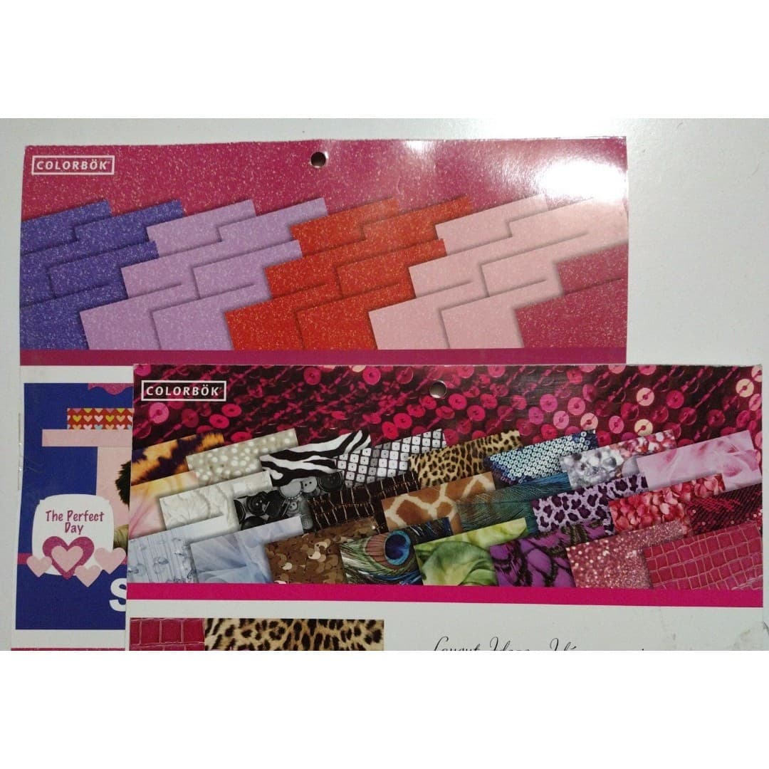 2 COLORBOK 12x12 Paper Pads- Designer(Fashionista) & Glitter(Rock Candy) Paper - Thumbnail 9