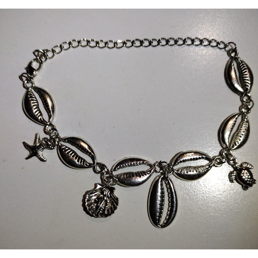 Cowrie Shell Bracelet - Beach Bracelet - Thumbnail 5