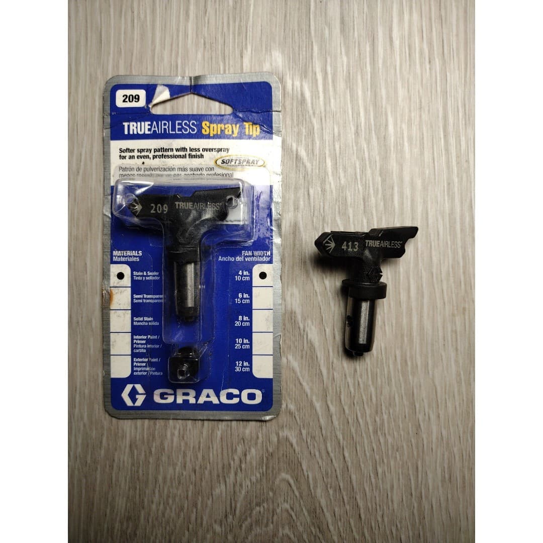 GRACO Spray Tip Bundle - TrueAirless Spray Tip- #209 & TrueAirless #413 SprayTip - Image 1