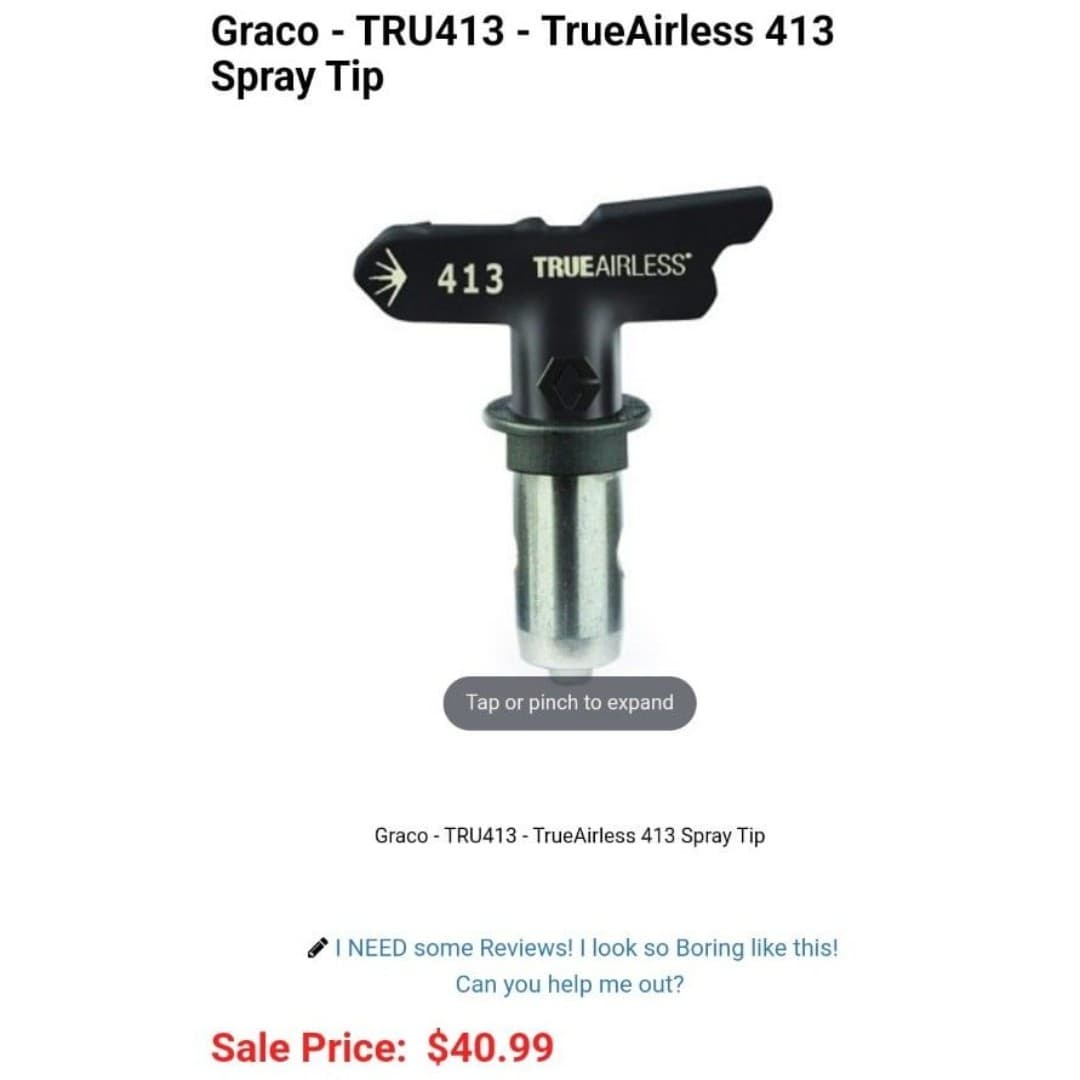 GRACO Spray Tip Bundle - TrueAirless Spray Tip- #209 & TrueAirless #413 SprayTip - Thumbnail 8
