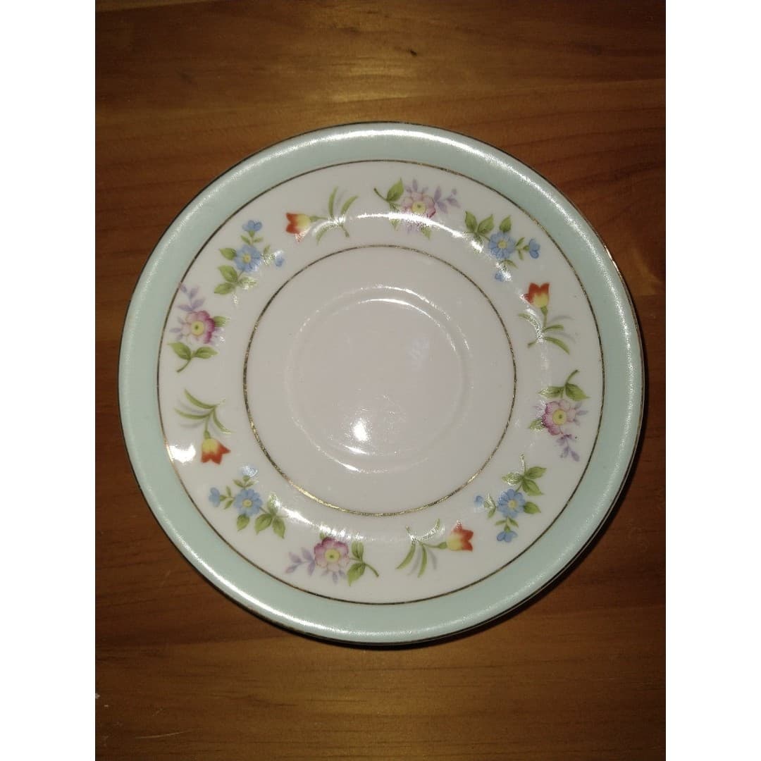 Vintage Hand Painted Gold China - Saucer Only - - Image 1