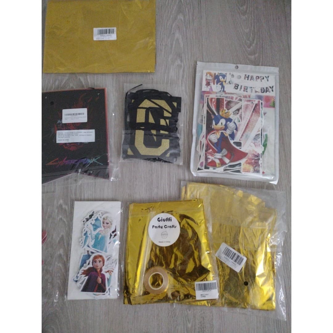 Misc. Banners-Birthday,Grad,Balloons,Paper Lanterns,Cake Topper Decor, - Thumbnail 2