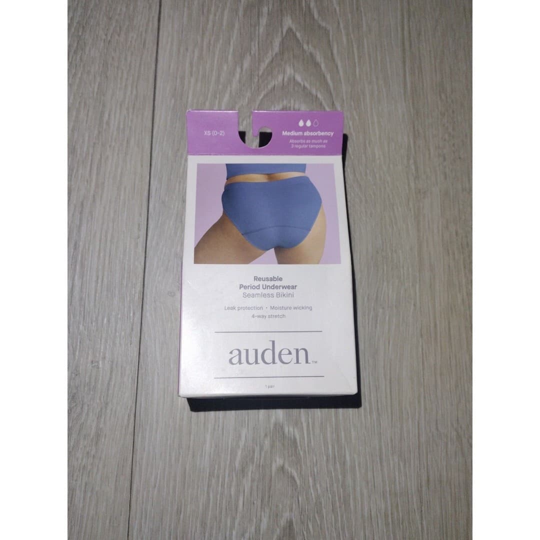 Auden Period Panties - Seamless Bikini - XS(0-2) - Med. Absorbency - Thumbnail 3