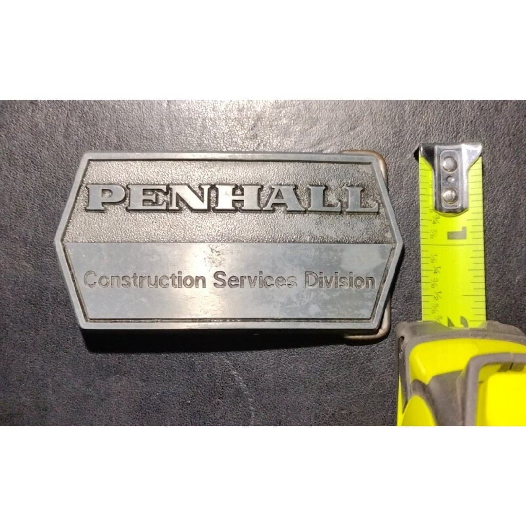 Vintage PENHALL Construction Service Division Belt Buckle - Thumbnail 4