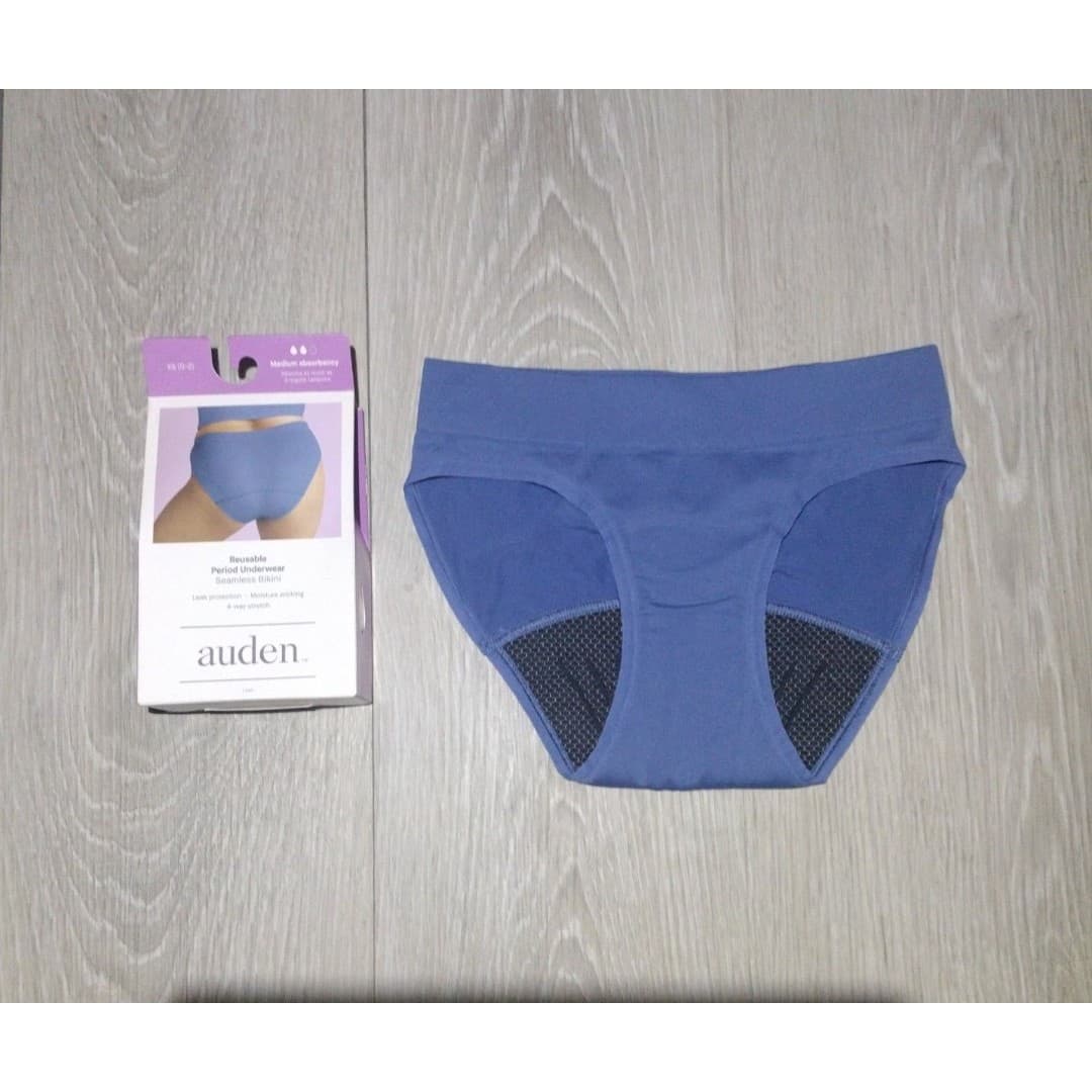 Auden Period Panties - Seamless Bikini - XS(0-2) - Med. Absorbency - Image 1