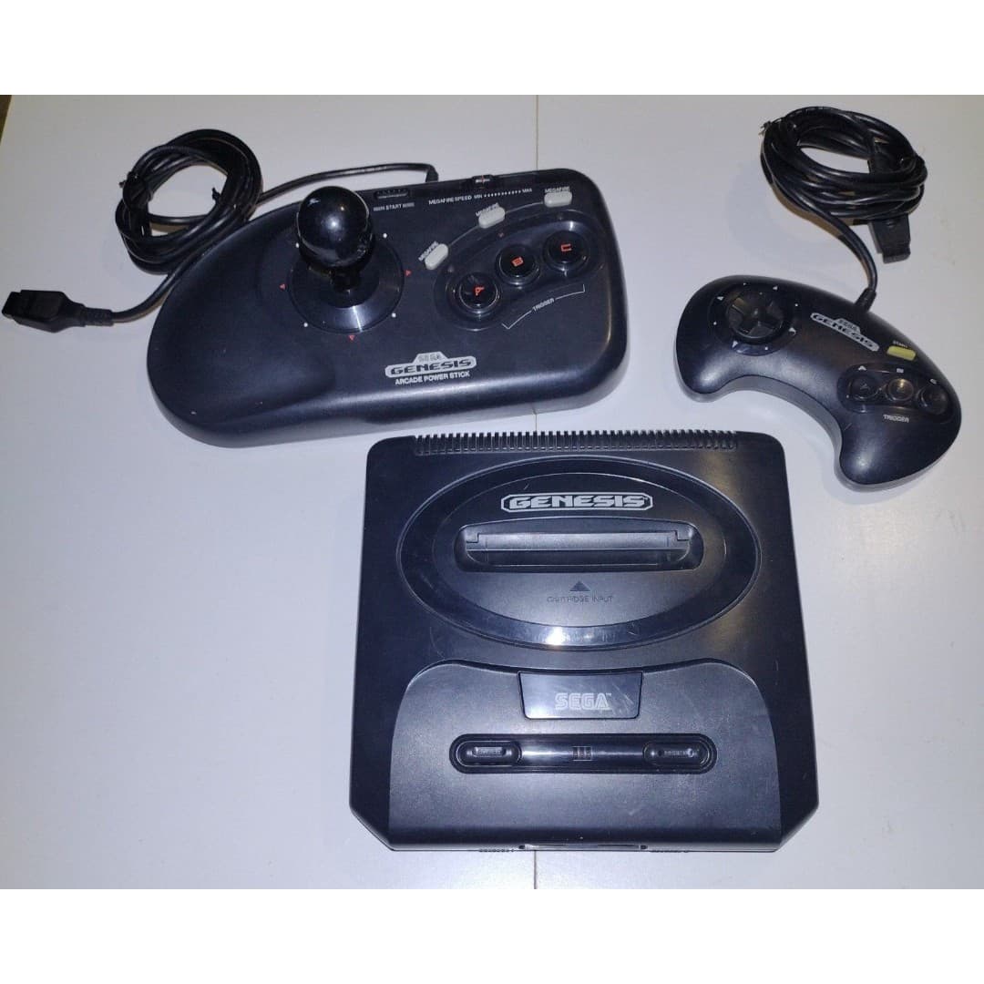 Sega Genesis Bundle(3) -(Console, Controller, Arcade Power Stick) - Thumbnail 2