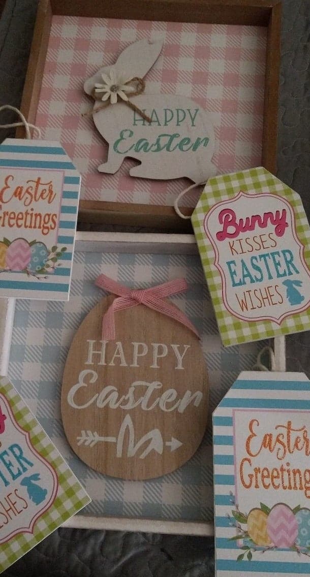 Easter Decor Bundle - Spring Pastel Signs & Tabletop Decorations- OS - Image 1