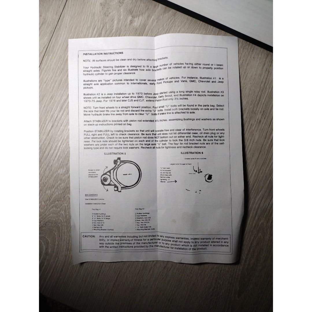 CJ5 1970 Steering Stabilizer Kit - Brand New - Thumbnail 5