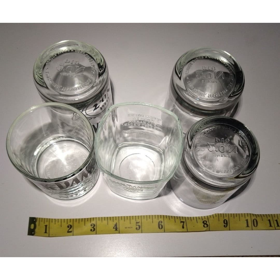 5 Jack Daniel's Old No.7 Whiskey Glasses - Set of 5 Logo Barware - OS - Thumbnail 7