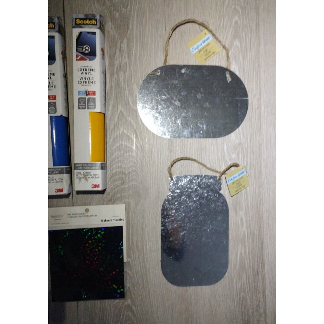 Craft Bundle - Vinyl Rolles(4), Foil Transfer Sheets(2pks), Galvanized Signs(2) - Thumbnail 3