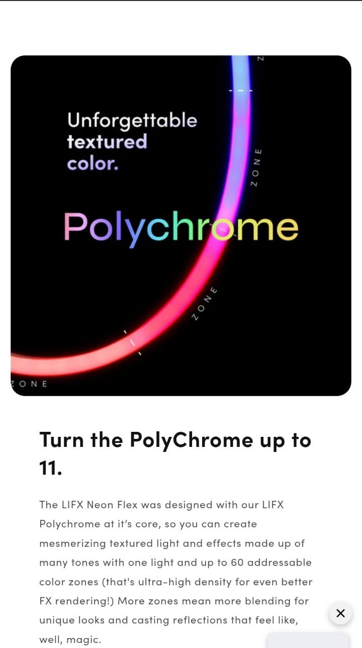 LIFX - SuperColor - Indoor Neon Flex 16ft Light Strip/Rope Light -RGBW LED Smart - Thumbnail 10