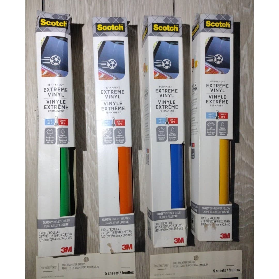 Craft Bundle - Vinyl Rolles(4), Foil Transfer Sheets(2pks), Galvanized Signs(2) - Thumbnail 4