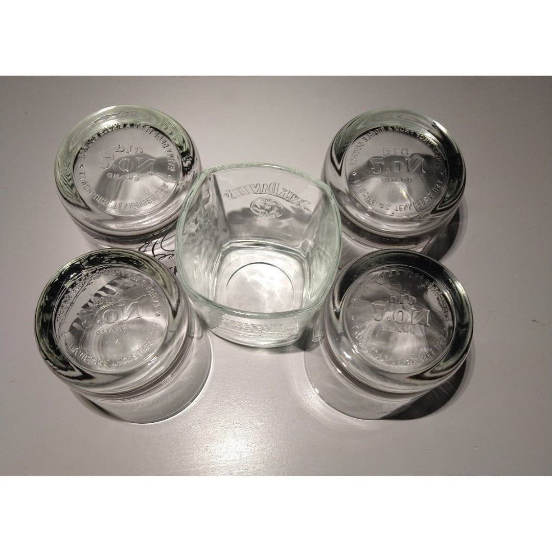 5 Jack Daniel's Old No.7 Whiskey Glasses - Set of 5 Logo Barware - OS - Thumbnail 6