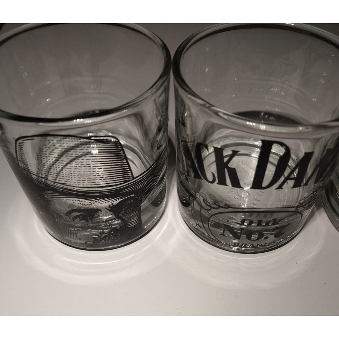 5 Jack Daniel's Old No.7 Whiskey Glasses - Set of 5 Logo Barware - OS - Thumbnail 3