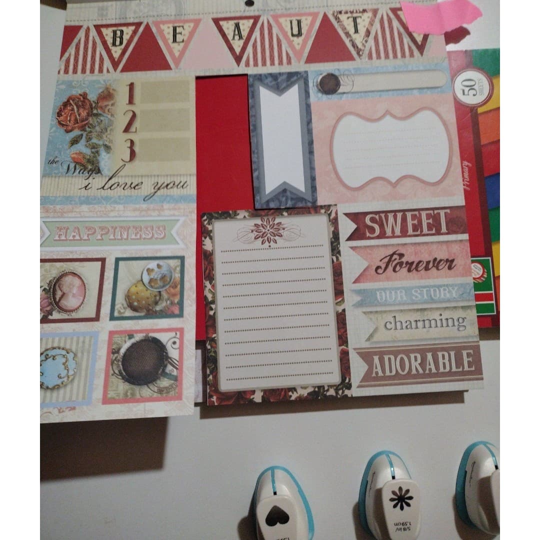 Craft Colorbok Paper Bundle(2 Pads) & Recollections Paper Punches(4) - Thumbnail 5