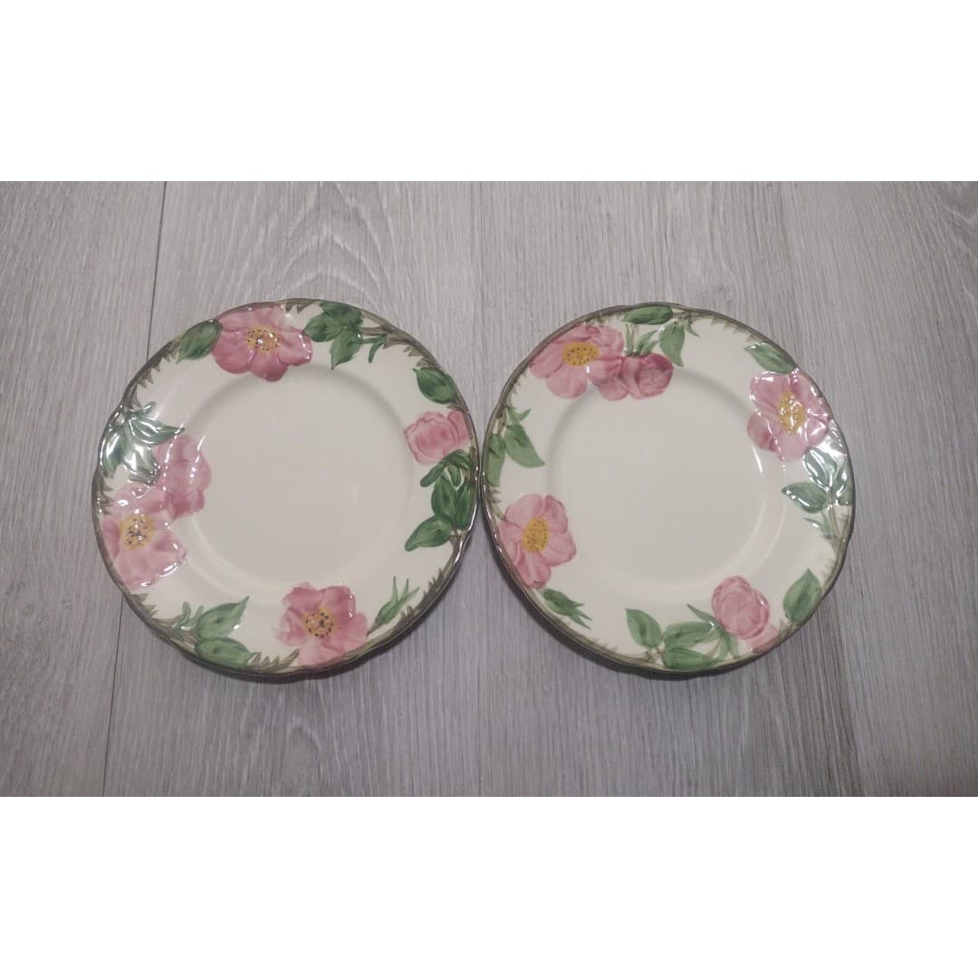 Desert Rose (USA Backstamp) by Franciscan - Set of 2 - 8 in. Salad Plates - Thumbnail 6