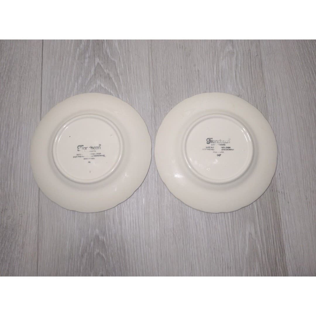 Desert Rose (USA Backstamp) by Franciscan - Set of 2 - 8 in. Salad Plates - Thumbnail 2